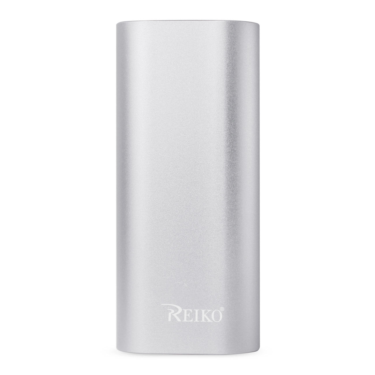 REIKO 4800MAH UNIVERSAL POWER BANK WITH MICRO CABLE IN SILVER SKU:PB4800-SL